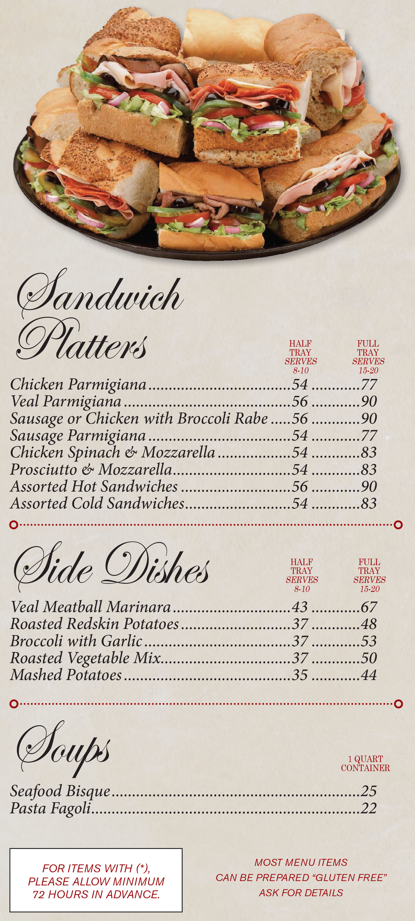 Wraps - Pizza - Sides & Beverages 